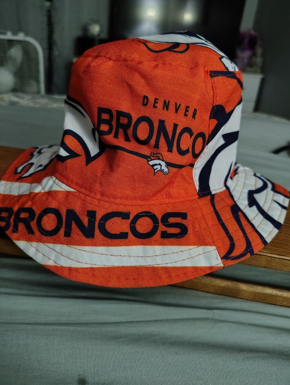 Men Orange Logo Bucket Hat